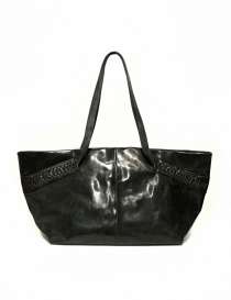 Bags online: Delle Cose leather bag with lateral inserts