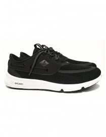 Mens shoes online: Sperry Top-Sider 7 Seas black sneakers