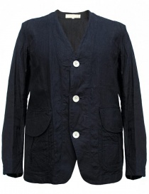Mens suit jackets online: Haversack linen navy jacket