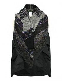 Womens vests online: M.&Kyoko mixed silk and paper vest