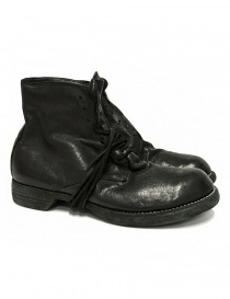 Mens shoes online: Guidi 5305N black leather ankle boots