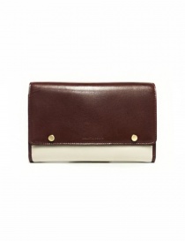 Wallets online: Beautiful People cream and brown leather wallet