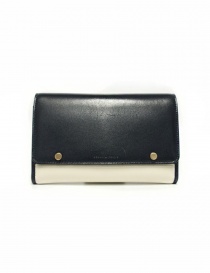 Wallets online: Beautiful People cream and navy leather wallet