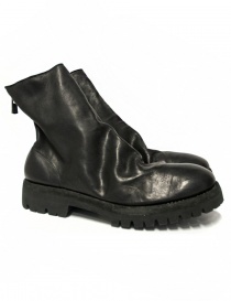 Mens shoes online: Guidi 796V black baby calf leather ankle boots