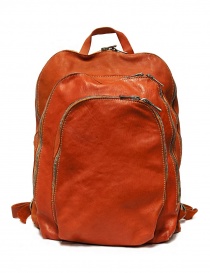 Bags online: Guidi DBP04 orange leather backpack
