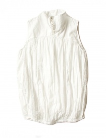 Womens shirts online: Kapital sleeveless white shirt
