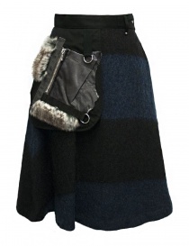 Kolor blue black skirt online