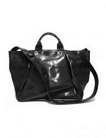 Delle Cose 752 asphalt black leather bag 752 HORSE POLISH ASFALTO order online