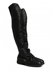Womens shoes online: Guidi 9012 Modulated black leather boots