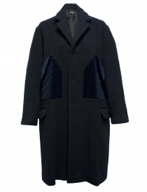 Cappotto Miyao in lana colore blu MN-C-02 COAT NAVY order online