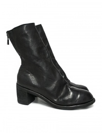 Womens shoes online: Guidi M88 black leather ankle boots