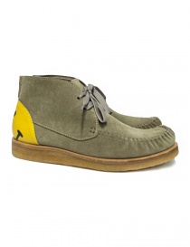 Mens shoes online: Kapital Wallaby grey suede leather shoe