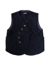 Kapital blue wool vest EK-202 NAVY VEST order online