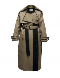 Womens coats online: Beautiful People camel and black trench