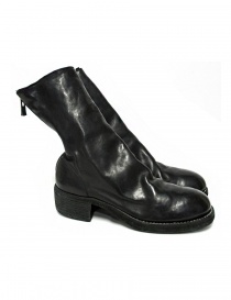 Womens shoes online: Black leather Guidi 788Z ankle boots