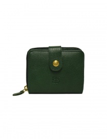 Wallets online: Il Bisonte green leather wallet