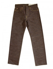 Mens jeans online: Kapital Kap-71 brown and blue jeans