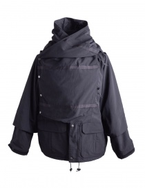 Mens coats online: Kapital Kamakura Black and Grey Jacket