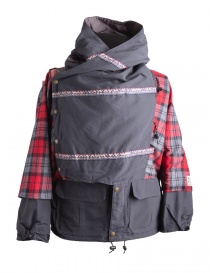 Mens coats online: Kapital Kamakura Red and Black Jacket