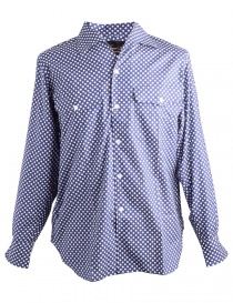 Mens shirts online: Blue Dotted Haversack Shirt