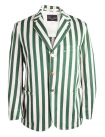 White and green striped Haversack jacket 871806/43 JACKET order online