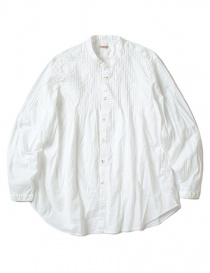 Camicia bianca Kapital plissé con increspature online