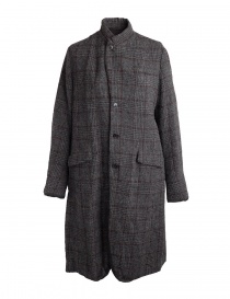 Womens coats online: Pas De Calais grey coat for woman with rear slit