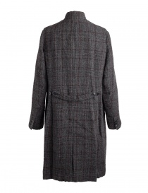 Pas De Calais grey coat for woman with rear slit