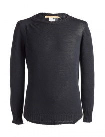 Men s knitwear online: Carol Christian Poell anthracite black crew neck sweater