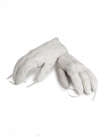 Carol Christian Poell light grey kangaroo leather gloves with tassels AM/2300 ROOMS-PTC/33 order online