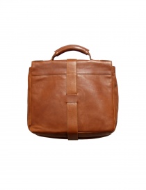 Light brown leather Il Bisonte briefcase