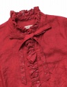 Camicia Kapital rossa di lino con ruffles K1809LS036 RED acquista online
