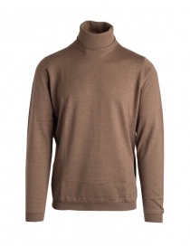 Men s knitwear online: Goes Botanical brown turtleneck sweater