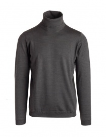 Men s knitwear online: Goes Botanical green army turtleneck sweater