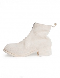 Guidi PL1 white horse reverse leather ankle boots