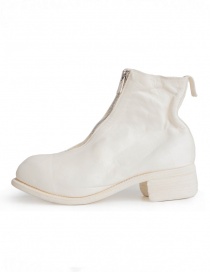 Guidi PL1 white horse leather ankle boots