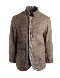 Mens jackets online: Kapital wool jacket with double weft
