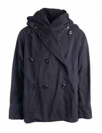 Mens coats online: Kapital Tri-P Black Coat