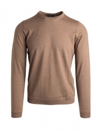 Men s knitwear online: Goes Botanical brown crew-neck sweater