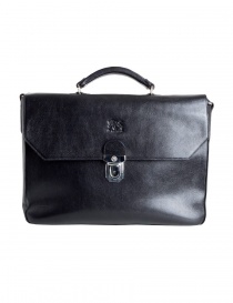 Il Bisonte black work briefcase D0307-P-135N order online