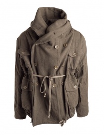 Kapital coat in khaki wool blend EK-487 KHAKI order online