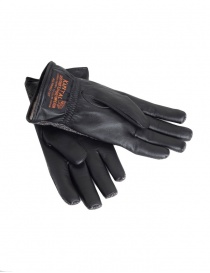 Kapital gloves in leather and cotton with pockets