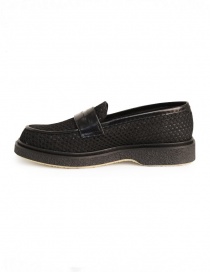 Adieu Type 5 loafer in black perforated fabric