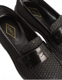Mocassino Adieu Type 5 in tessuto traforato nero calzature uomo acquista online