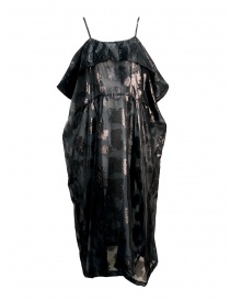 Womens dresses online: Miyao transparent black dress with shoulder straps