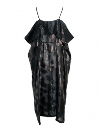 Miyao transparent black dress with shoulder straps