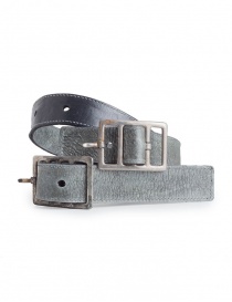 Belts online: Carol Christian Poell black belt split in two parts in cow leather
