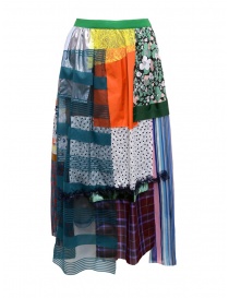 Kolor skirt light tone patchwork