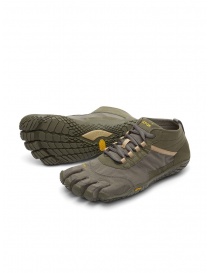 Mens shoes online: Vibram Fivefingers V-TREK men's army green and grey shoes