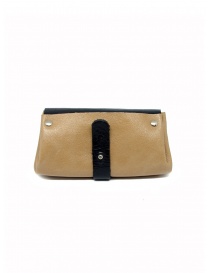 Delle Cose black and beige calf leather wallet